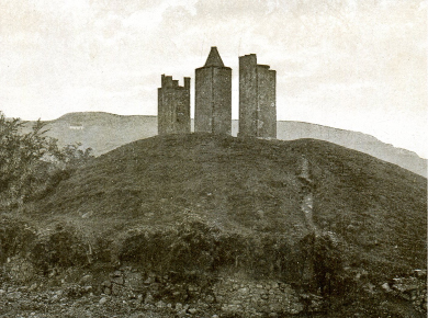 Three Sisters with Cock-ma-Lane and Castle Hill in the background.