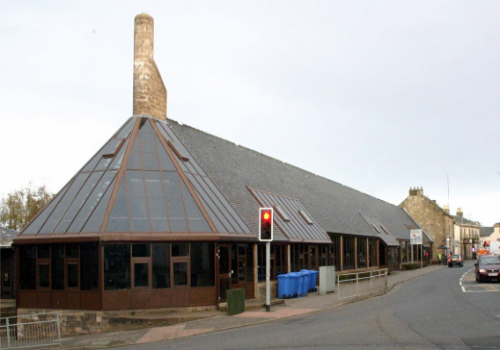 Caley House, site of Caledonian Railway station.
