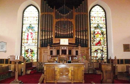 Kilwinning Old Parish Church interior (photo Old Parish Church website).