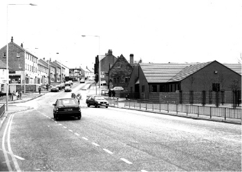 Looking south up Townhead Street where Edward Boyd was born. Image c.1985.