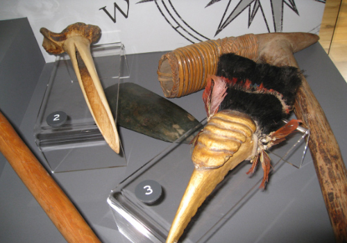 An image of some of the objects on display at the Museum of the Cumbraes, Garrison House, Millport.