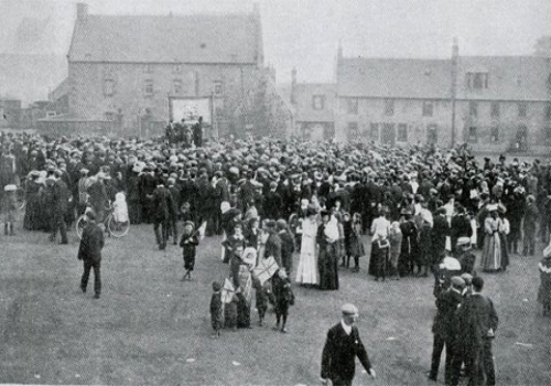 Sometimes political rallies were held on the Abbey Green.
