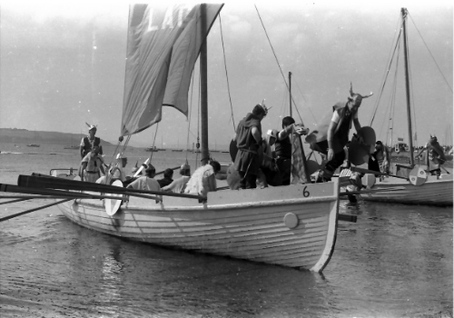 Vikings invading Largs.