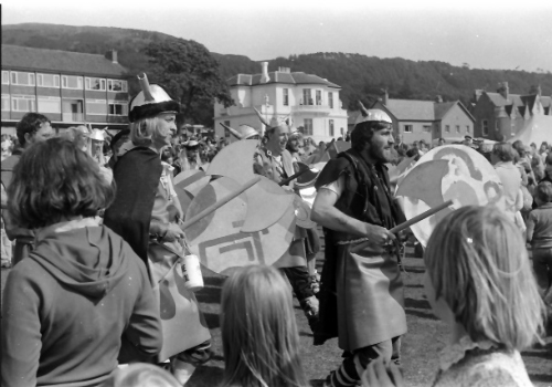Vikings in Largs in the 1970s looking in vain for a sensibly priced fish supper!
