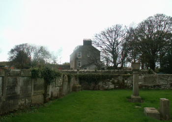 The Parish Church Manse as seen from Kirkton Graveyard.