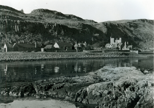 Little Cumbrae House and cottages as seen from Castle Island.