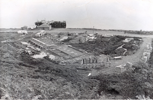 Building the Marine Station's hall of residence.