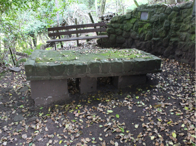 The restored grave site.