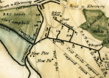 Plan of the Auchenharvie Coalfield. From a map of 1798.