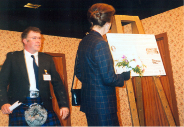 Princess Anne in the Development Association Hall.