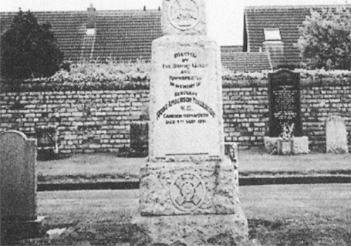 Ross Tollerton's memorial stone at Knadgerhill Cemetery, Irvine.