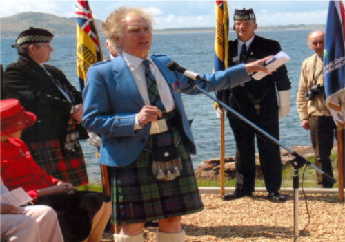 Opening of the new War Memorial in 2005.